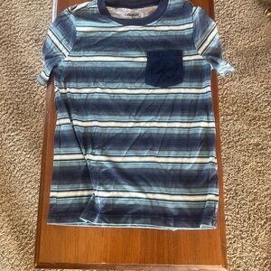 OshKosh B'gosh Blue Striped Kids Tee with Pocket